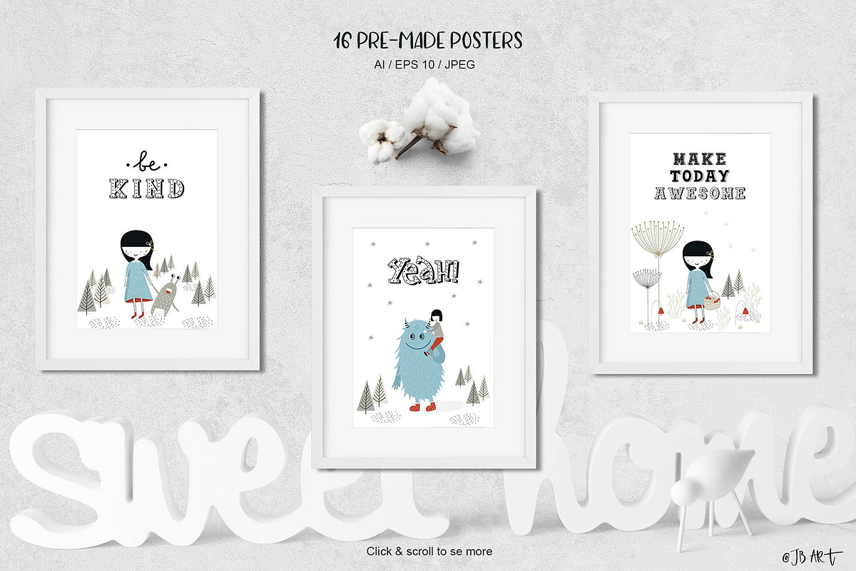 Kids and Monsters, an Animal Illustration by Oksana Stepova (Photo 4 of 11)