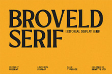 Broveld Serif – Editorial Serif