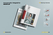 Corporate Magazine Mockup, a Books & Magazine Mockup by My Code Std (Thumbnail 1 of 5)