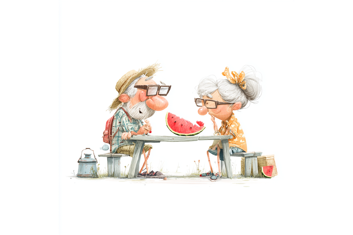 Prompt Funny Grandma Clipart, a Decorative Illustration by Creative design (Photo 5 of 7)