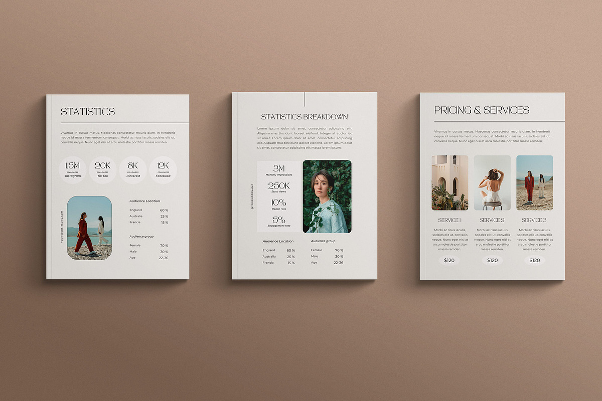 CALM | Media Kit Canva Template, a Magazine Template by Sierra Creative Studio (Photo 7 of 11)