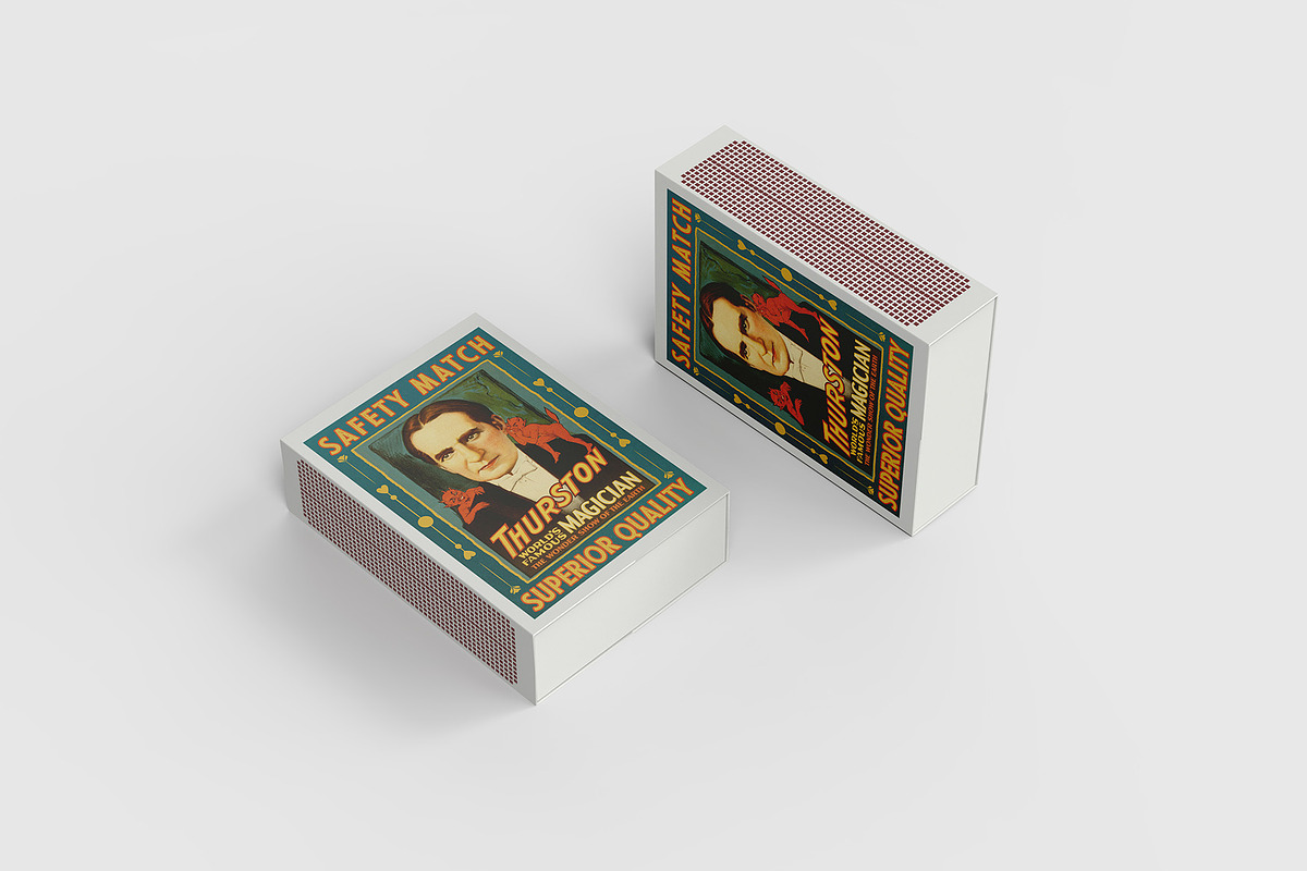 Match Box Mockup - 11 views, a Packaging Mockup by Illusiongraphic (Photo 8 of 19)