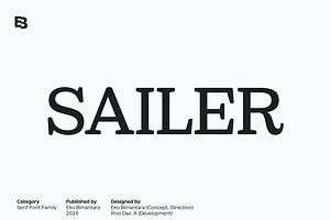 Sailer: Display Serif Font Family, a Serif Font by Eko Bimantara