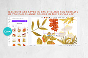 HELLO AUTUMN: clipart|border|pattern, a Seasonal Illustration by Elliko shop (Thumbnail 6 of 12)