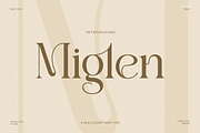 Miglen Elegant Serif Font, a Serif Font by Perfectype (Thumbnail 1 of 8)