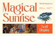Magical Sunrise Serif Display Font, a Serif Font by timelesstype.co (Thumbnail 1 of 10)