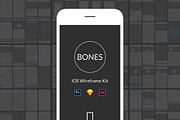 Bones IOS Wireframe Kit, a Wireframe Template by Web Donut (Thumbnail 6 of 6)