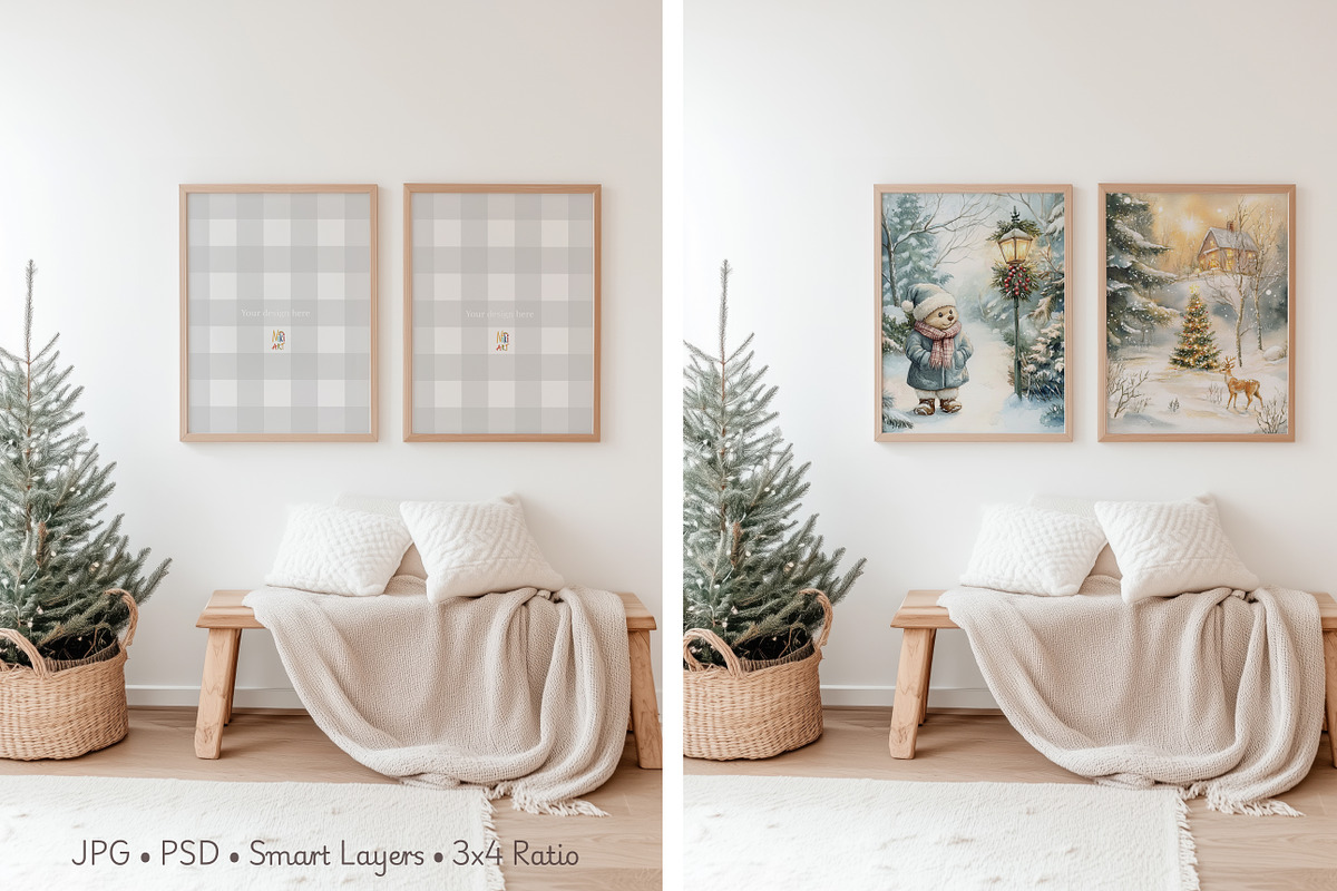 Winter Time Frame Mockup, a Household Mockup by NikiArts (Photo 15 of 17)