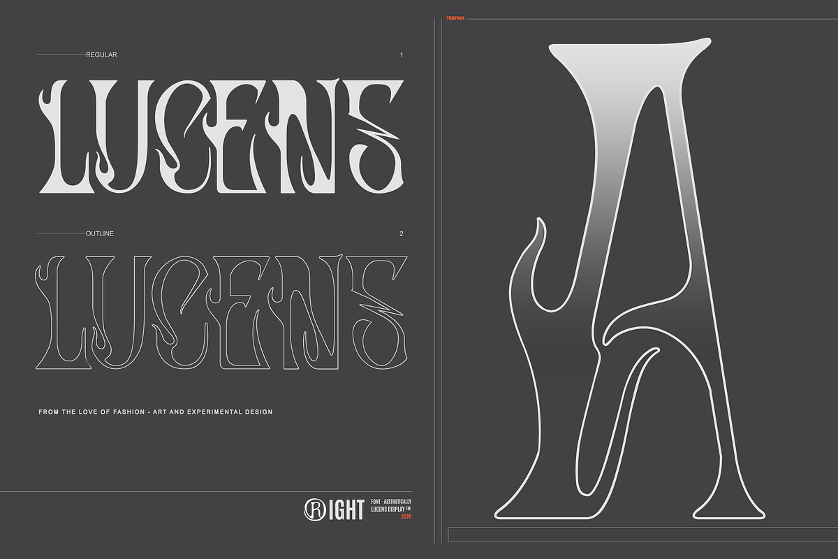 Lucens — Modern Gothic Display Font, a Blackletter Font by Aesthetight Studio (Photo 3 of 14)