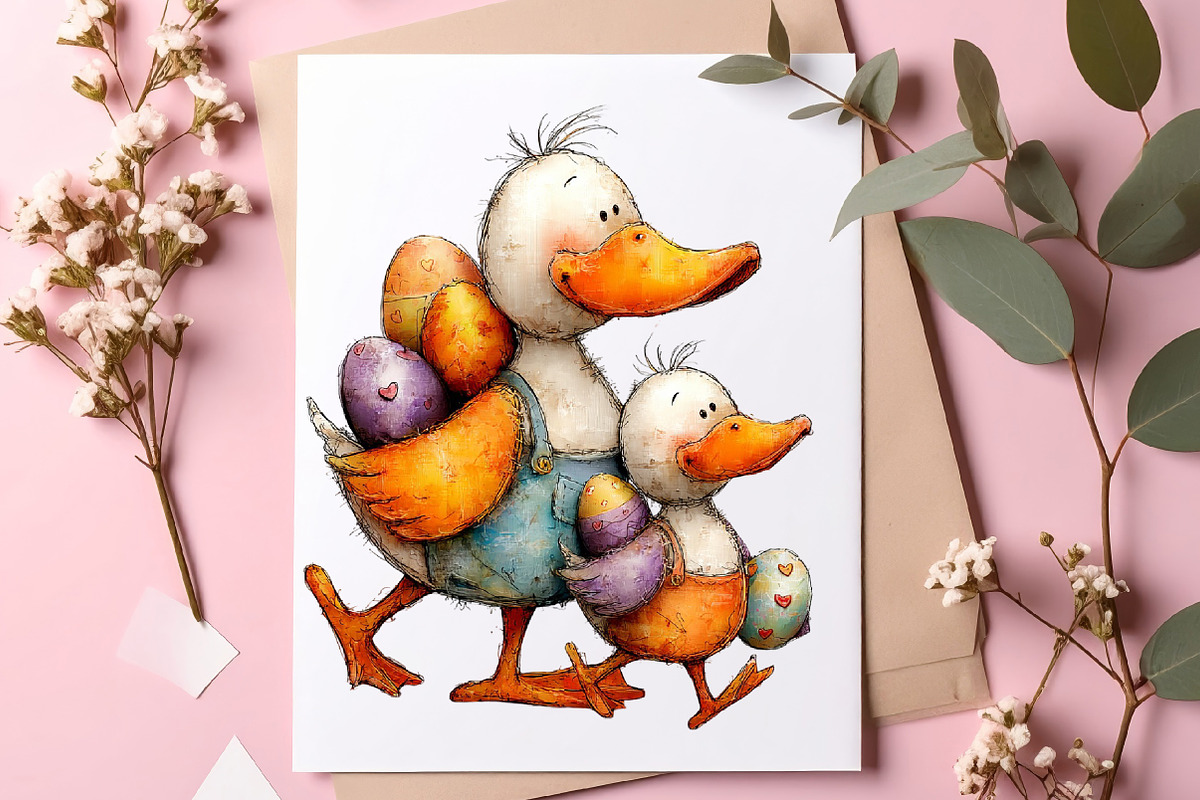 Whimsical Baby Farm Easter Clipart, an Illustration by SinaCreation (Photo 10 of 11)