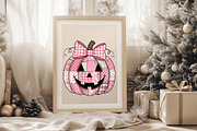 Pink Patchwork Jack O Lantern Pumpki, an Illustration by Libby Wishes (Thumbnail 7 of 8)
