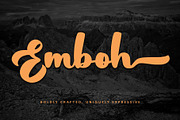 Emboh, a Handwritten Font by Letterara (Thumbnail 1 of 12)
