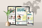 Retro UGC Portfolio Template Canva, a Landing Page Template by Sixtysix Labs (Thumbnail 3 of 7)