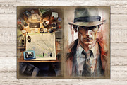 Detective Junk Journal Paper, a Person Illustration by GlamArtZhanna (Thumbnail 3 of 9)