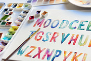 Watercolor Text Vector Set, a Decorative Illustration by Deckar_art (Thumbnail 2 of 2)