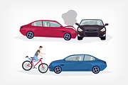 Road accident different situations, a Transportation Illustration by Good Studio (Thumbnail 2 of 3)