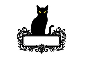 Isolated Halloween gothic design fea, an Illustration by Dvoevnore photos