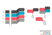 Infographic Flat speech bubble set, an Illustration by Woo Graphics (Thumbnail 4 of 5)