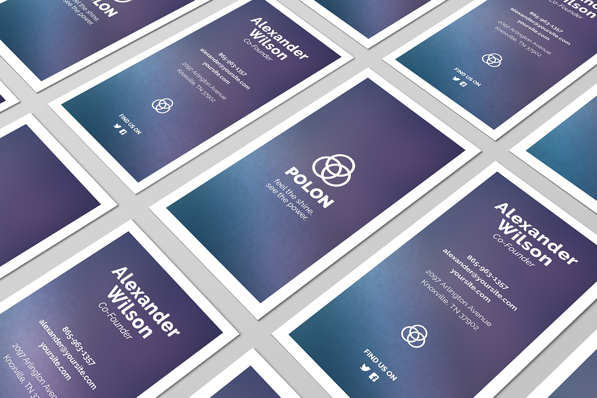 Polon - a Business Card Template, a Business Card Template by Solid Pixel (Photo 2 of 8)