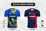 Soccer jersey design for sublimation, a Sport Illustration by samsulpassive (Thumbnail 2 of 4)