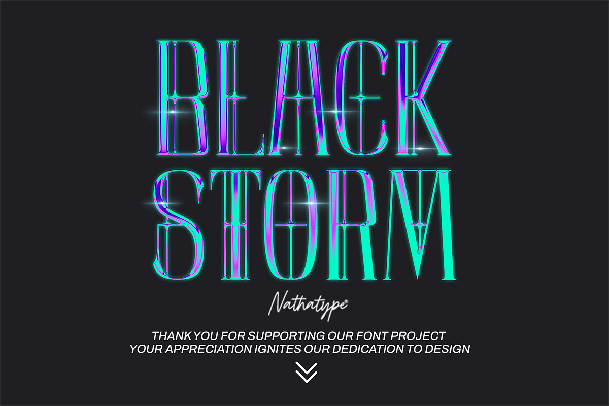 Black Storm, a Serif Font by Nathatype (Photo 11 of 11)