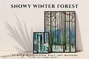 Snowy Winter Forest, an Illustration by Digital Art Creations (Thumbnail 3 of 4)