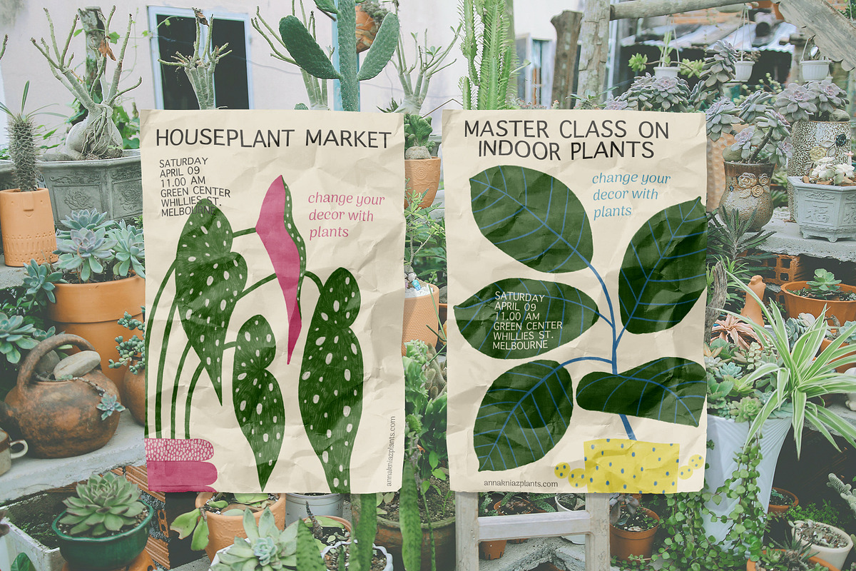 Peperomia - eclectic houseplants, an Illustration by Annakniaz (Photo 9 of 14)