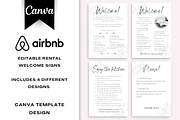 Airbnb Welcome Sign Canva Template, a Templates & Theme by Cosmic Design (Thumbnail 1 of 8)