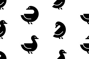 Duck Logo Pattern