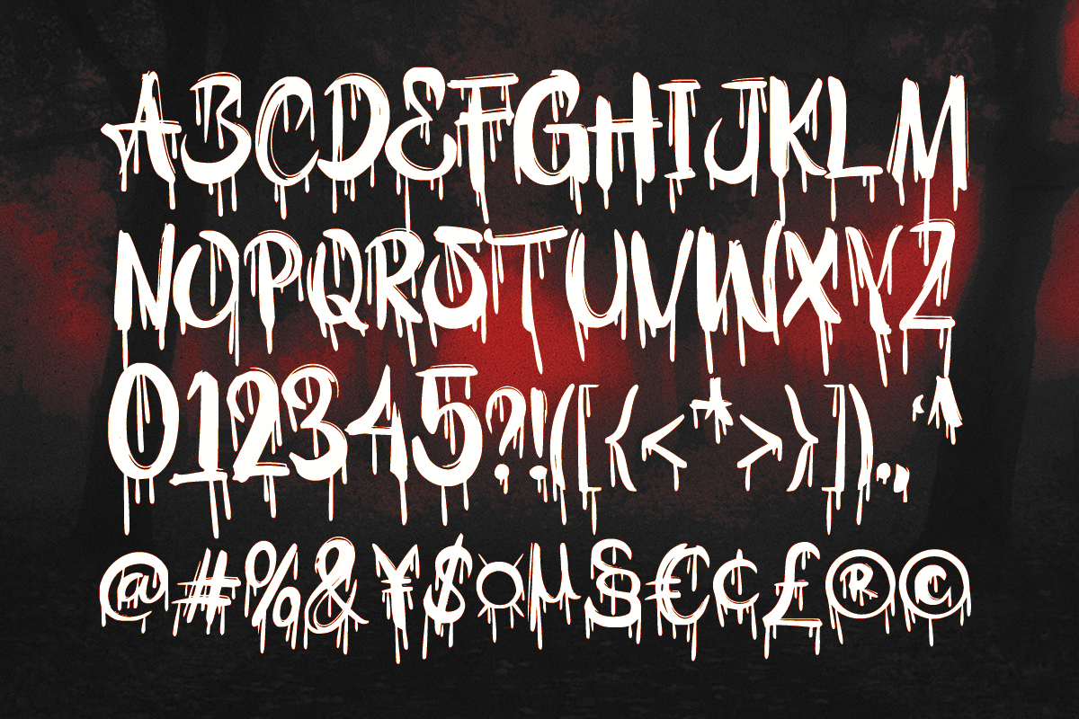 Bloody Shout - Horror Display Font, a Blackletter Font by RagamKata (Photo 10 of 12)