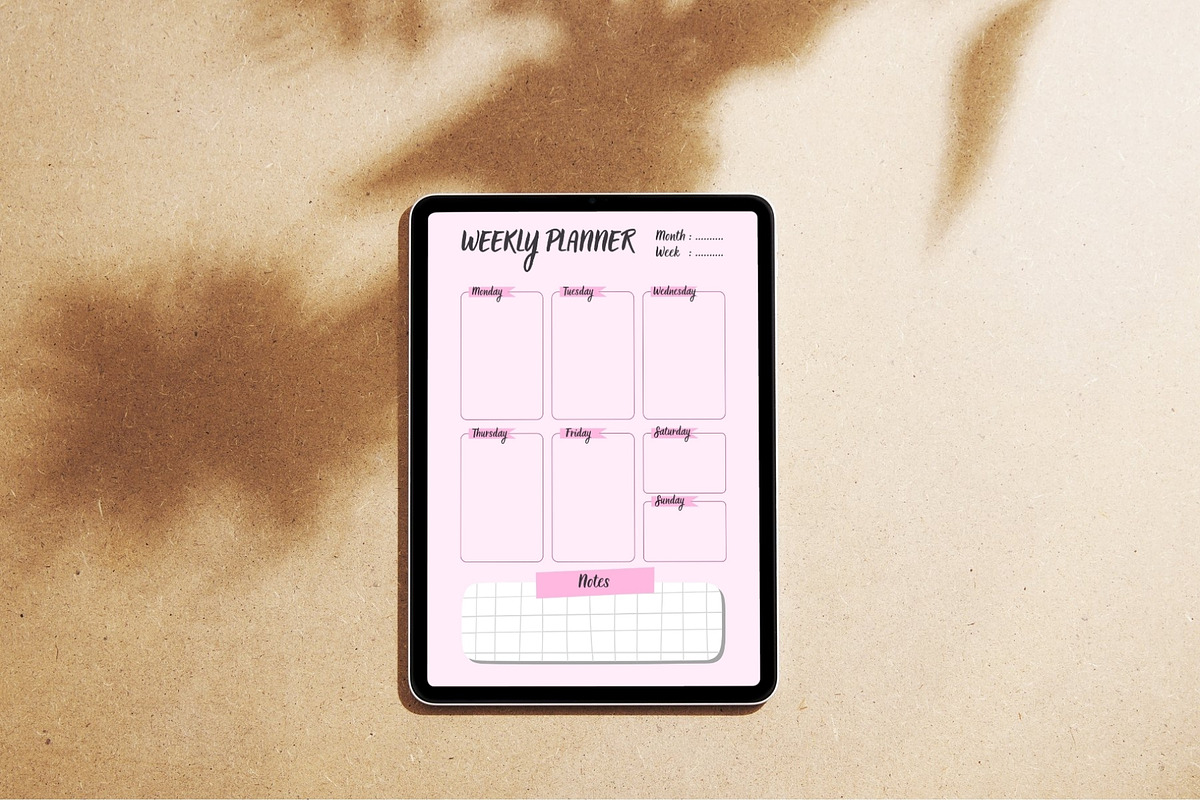 Weekly Planner I 370+ Stickers I Pdf, a Stationery Template by Imprint Paper Co (Photo 1 of 3)