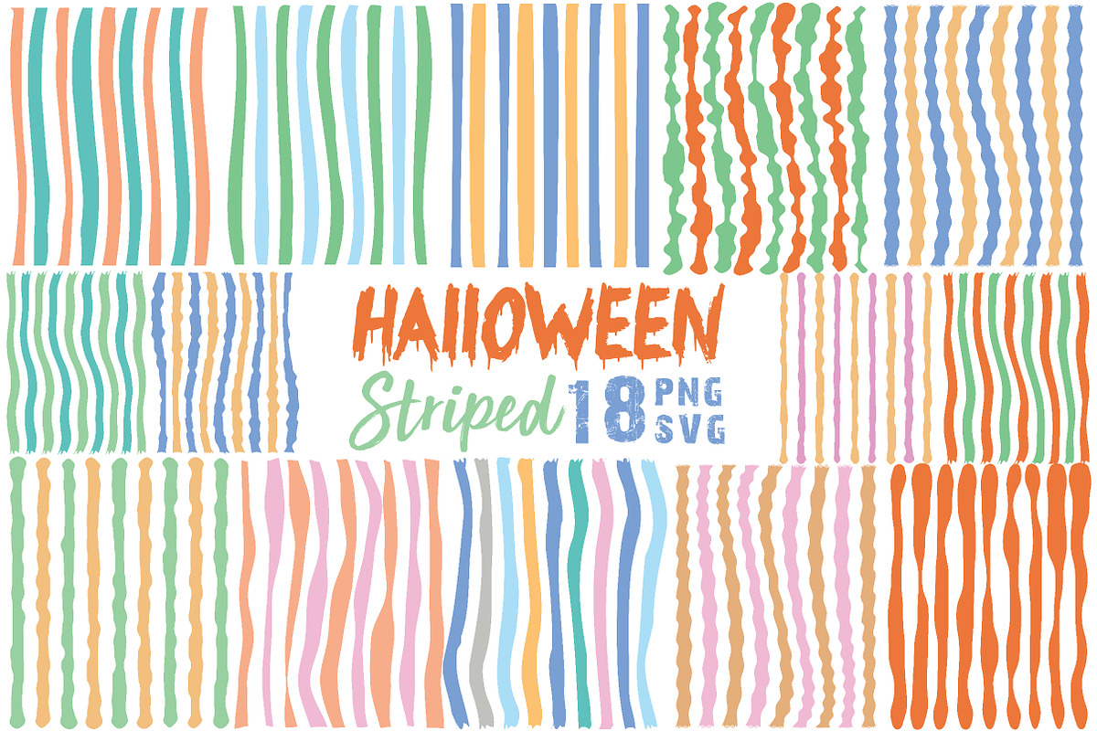 Halloween Striped Background SVG, a Seasonal Illustration by Daily.Designs (Photo 1 of 4)