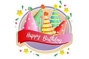 7 birthday colorful label, a Graphic by Propylparaben (Thumbnail 6 of 8)