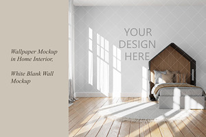 Nursery Wallpaper Mockup, a Product Mockup by MockupArtDesign