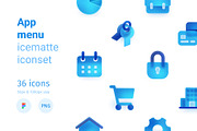 App menu icematte iconset, an Icon by LAFS (Thumbnail 1 of 3)
