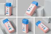 Rectangular Plastic Bottle Mockups, a Product Mockup by megostudi0 (Thumbnail 1 of 7)