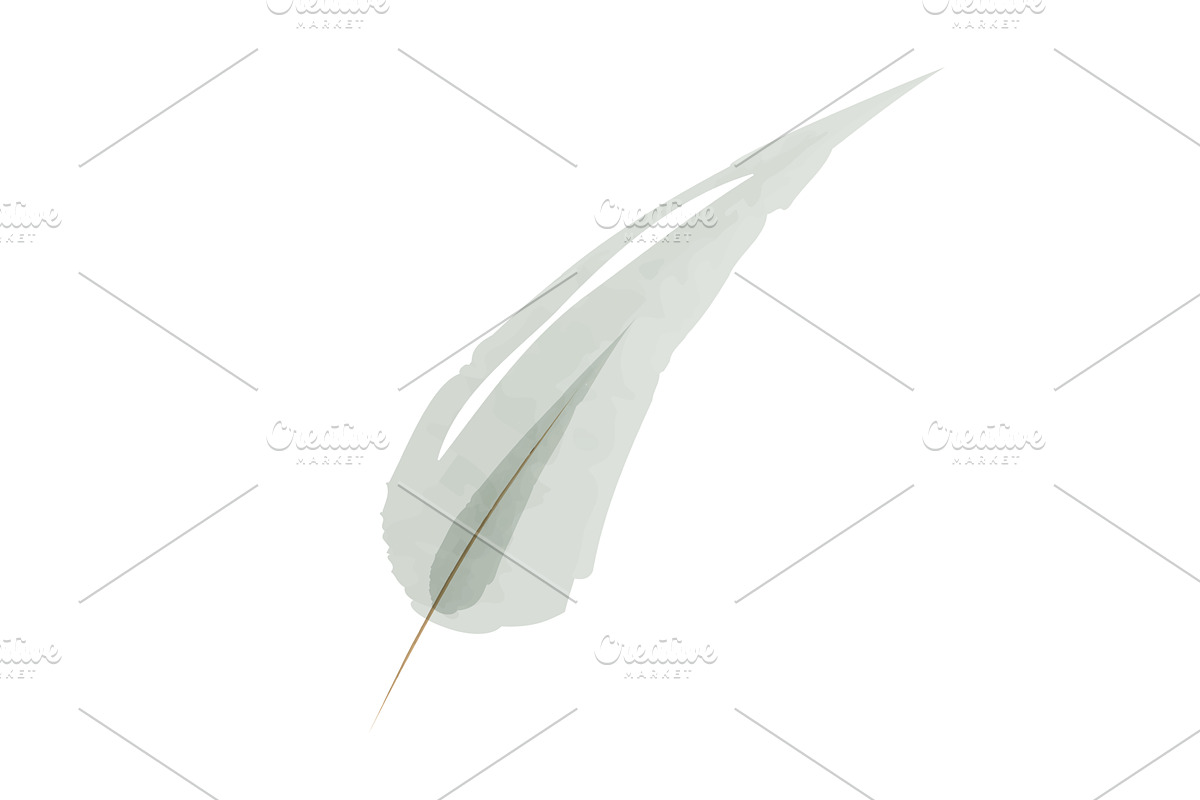 Elegant watercolor single leaf, an Illustration by okskukuruza