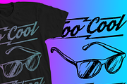 Too Cool For School T-Shirt Design, an Education Illustration by CJR Designs (Thumbnail 2 of 3)