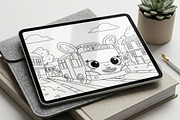 35 Bus Coloring Pages for Kids, a Transportation Illustration by ikarifq shop (Thumbnail 5 of 5)