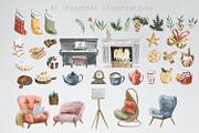 Elves. Cheerful tea party, an Illustration by Love Watercolor Store (Thumbnail 2 of 6)