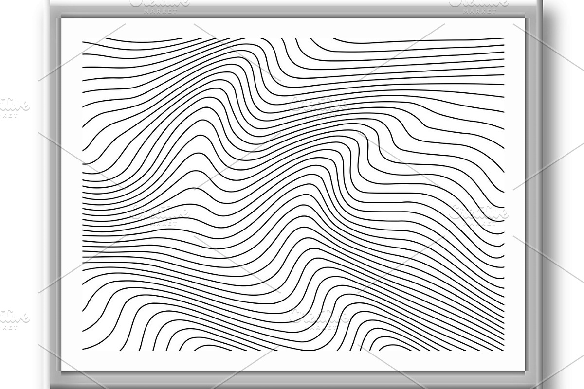 Abstract background with wavy lines, a Texture Graphic by RODINA (Photo 3 of 3)