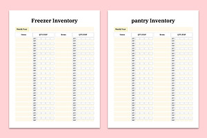 Kitchen Inventory Planner Canva