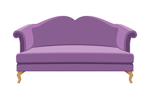 Comfortable Sofa, Cushioned Cozy, an Object Illustration by TopVectors