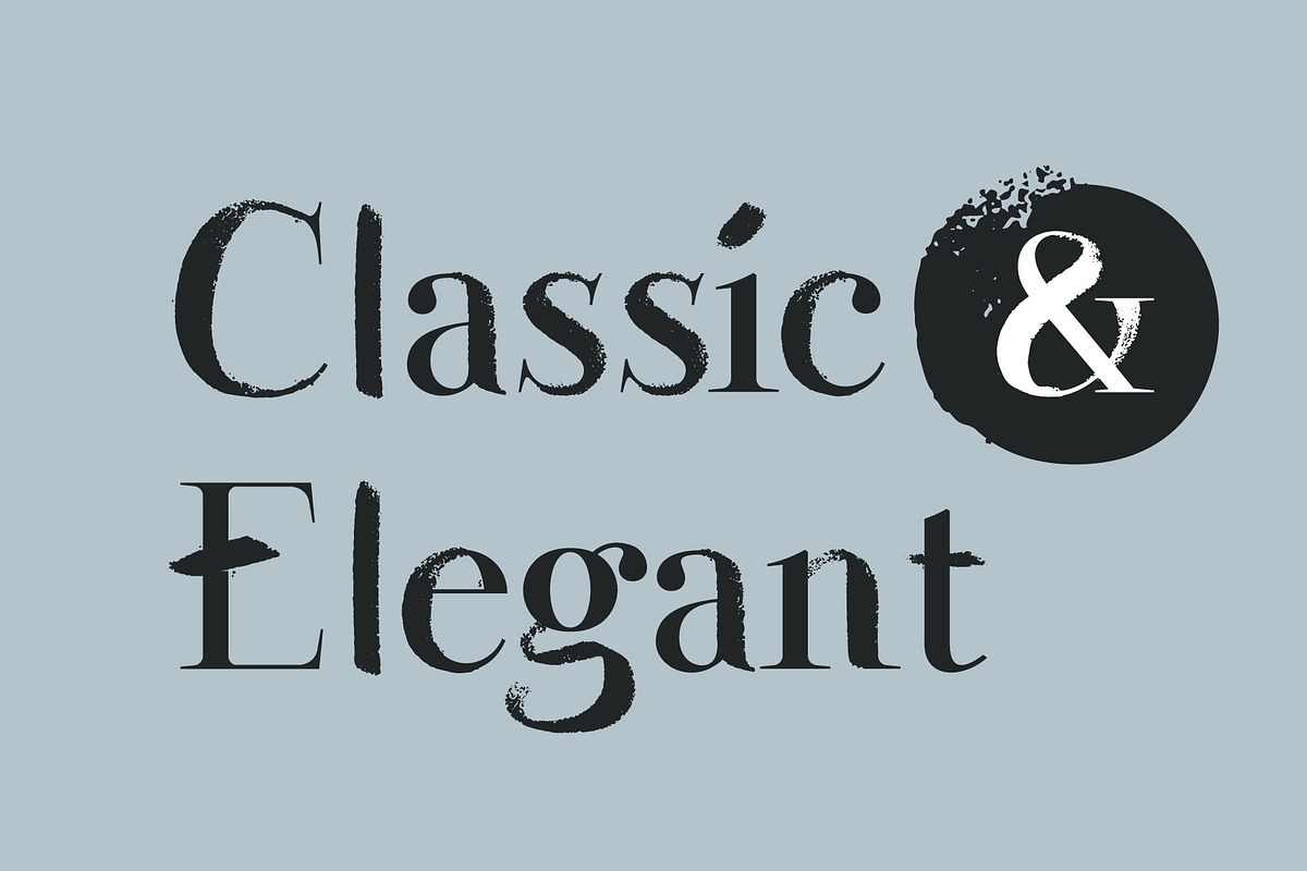 Wesloy dry brush serif font, a Serif Font by kaer_shop (Photo 2 of 9)