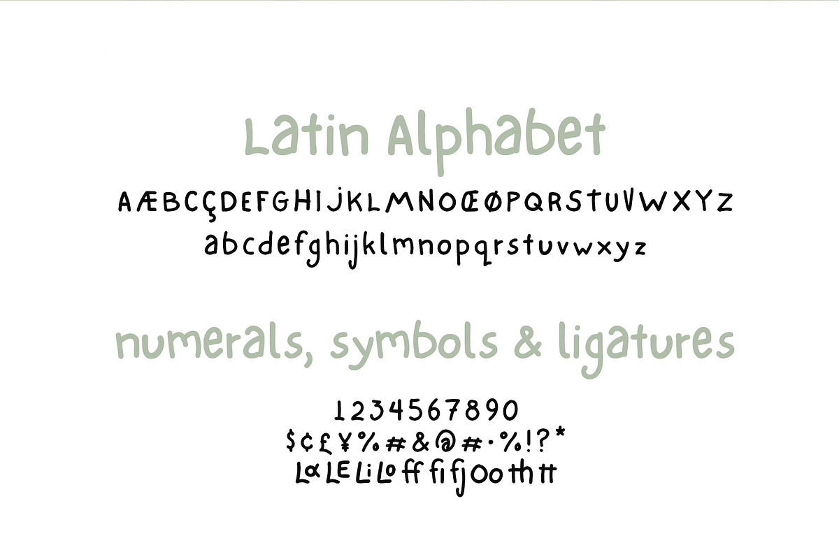 One Little Font Greek / Latin preview 5