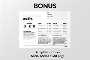 Black Social Media Proposal Template