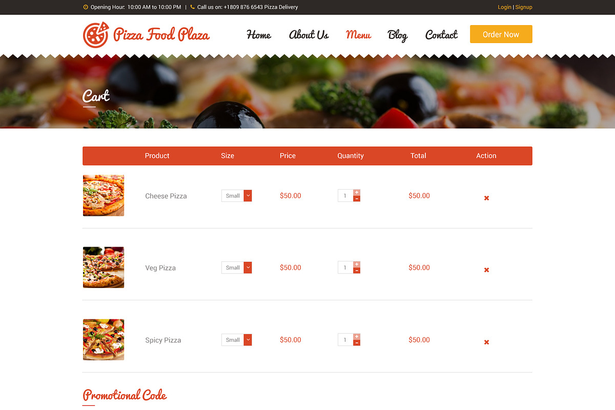 Pizza Food Plaza PSD Web Template, a Websites & App Template by WebbyTemplates (Photo 7 of 12)