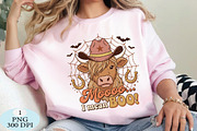 Moo I Mean Boo Highland Cow PNG, a Seasonal Illustration by Daily.Designs (Thumbnail 3 of 5)