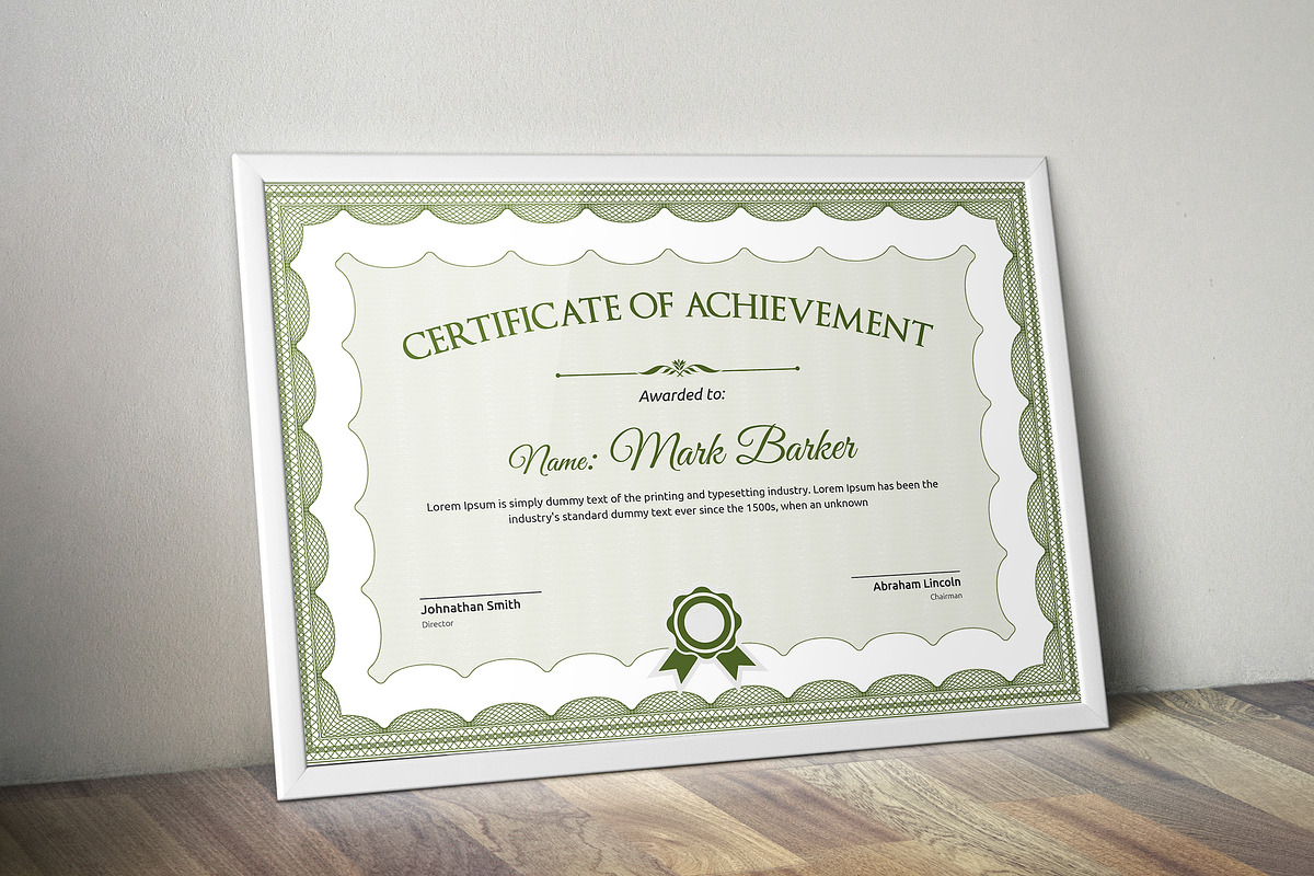 Certificate Word | PSD | AI, a Stationery Template by Curve Design (Photo 2 of 3)