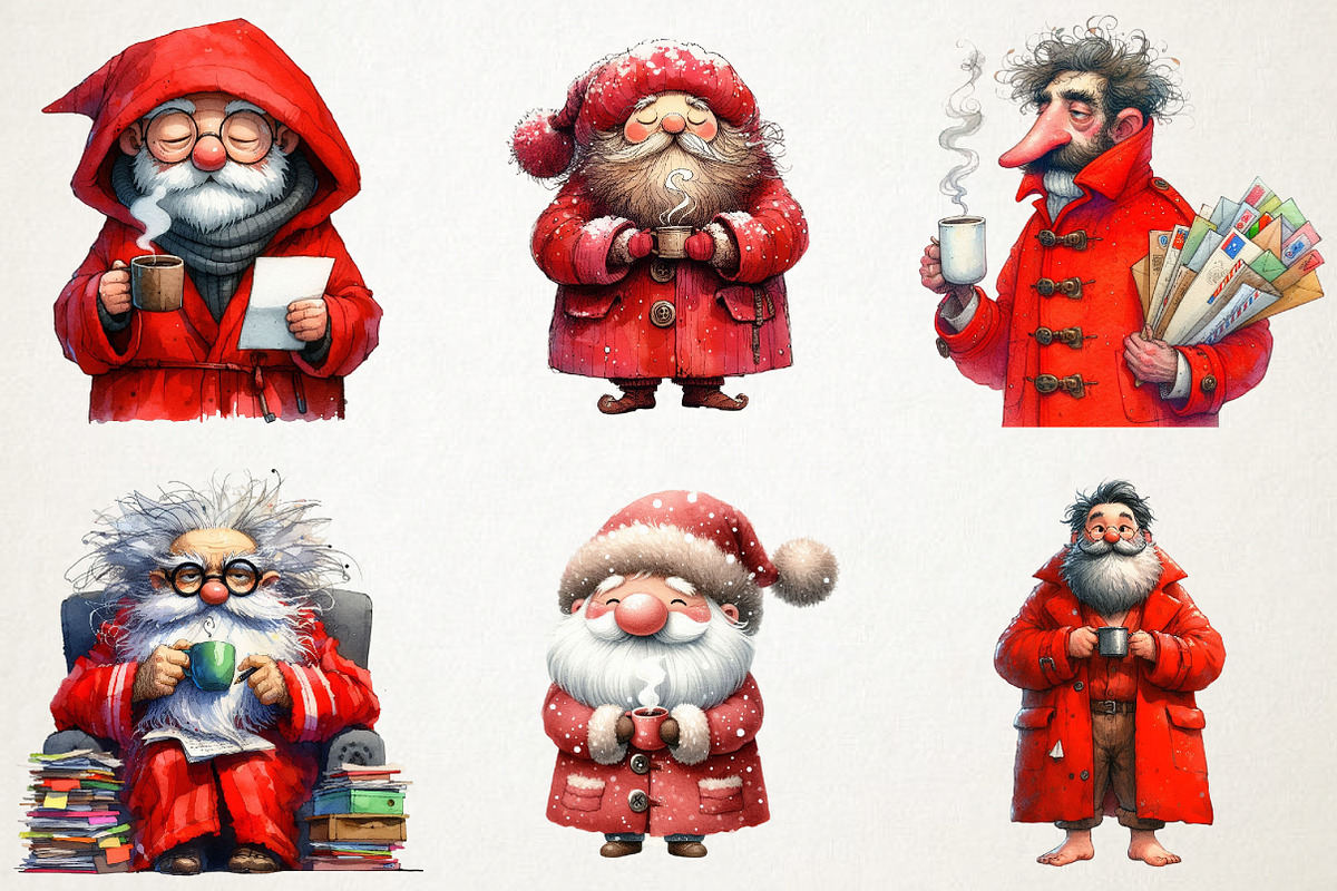 Santa Clipart, an Illustration by RobertsArt (Photo 6 of 7)